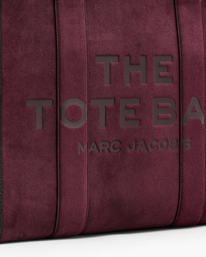The Suede Large Tote Bag Dark Plum Marc Jacobs