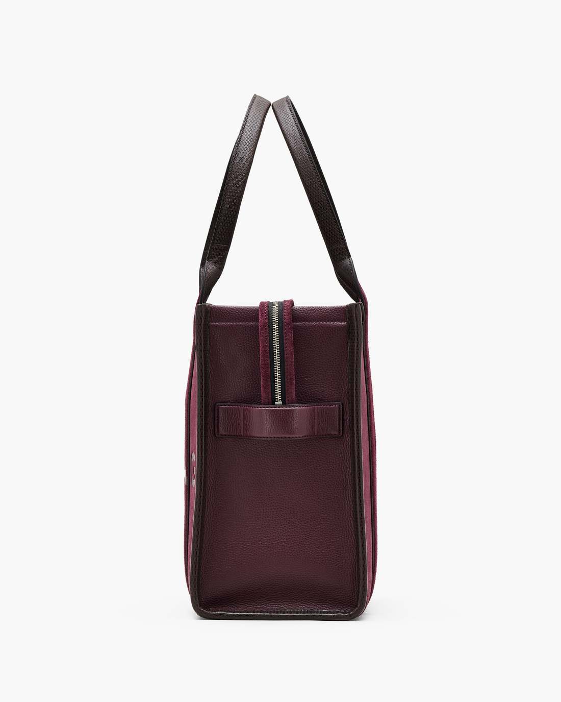 The Suede Large Tote Bag Dark Plum Marc Jacobs