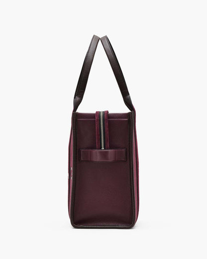 The Suede Large Tote Bag Dark Plum Marc Jacobs