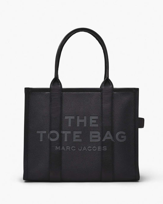 The Leather Large Tote Bag Black Marc Jacobs