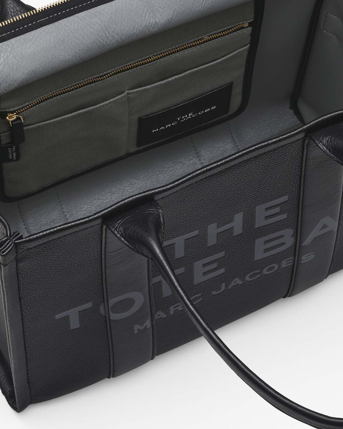 The Leather Large Tote Bag Black Marc Jacobs
