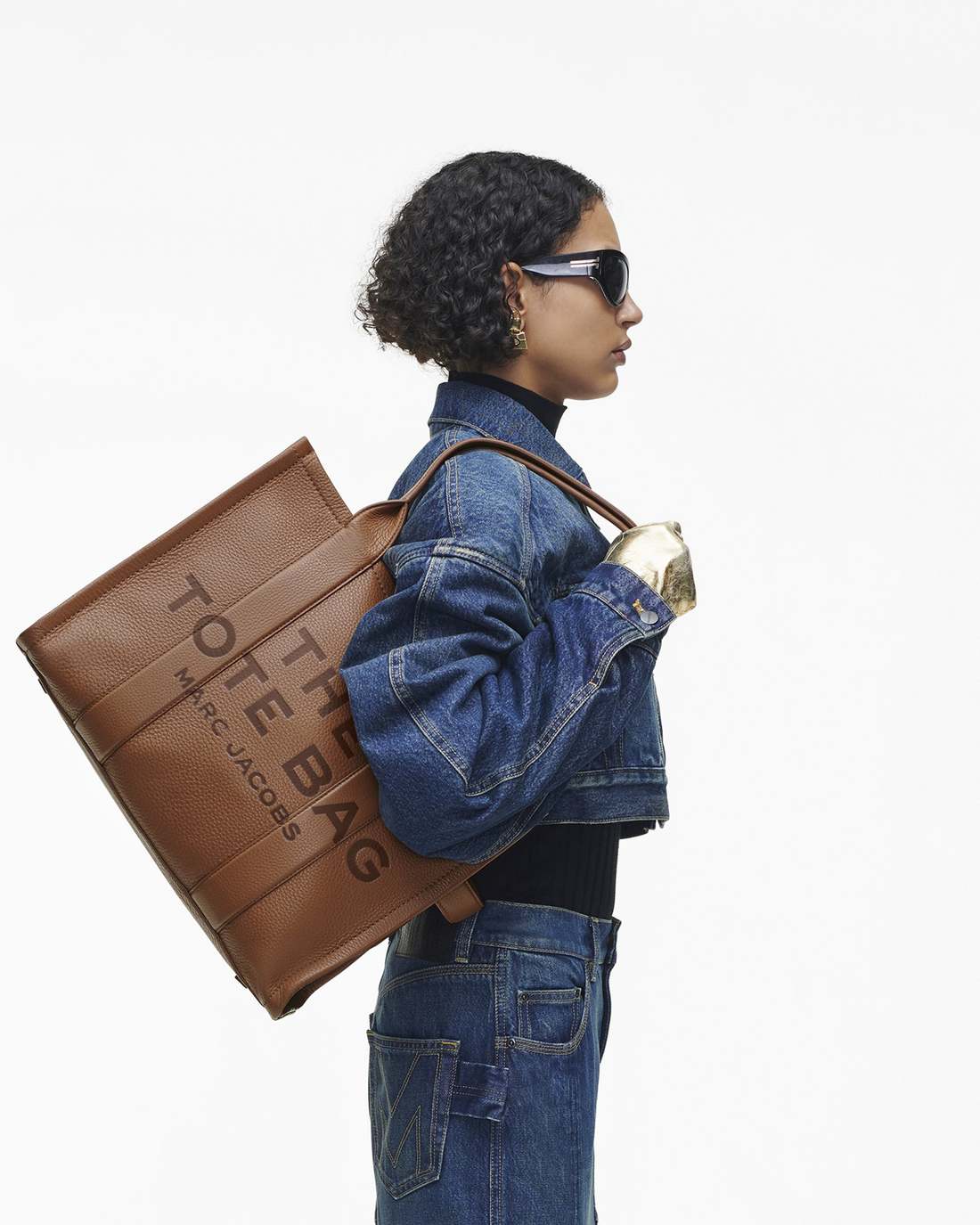 The Leather Large Tote Bag Argan Oil Marc Jacobs