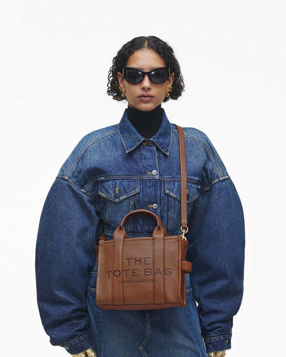The Leather Small Tote Bag Argan Oil Marc Jacobs