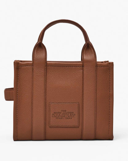 The Leather Small Tote Bag Argan Oil Marc Jacobs