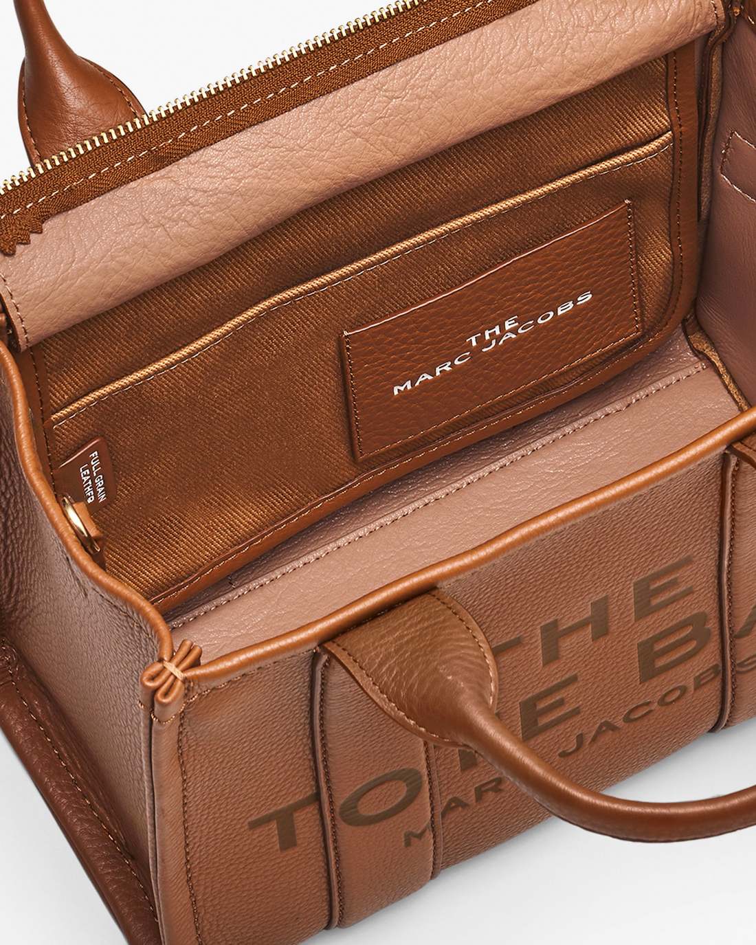 The Leather Small Tote Bag Argan Oil Marc Jacobs
