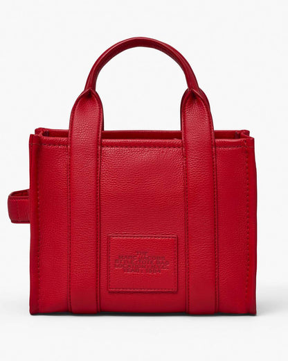 The Leather Small Tote Bag True Red Marc Jacobs