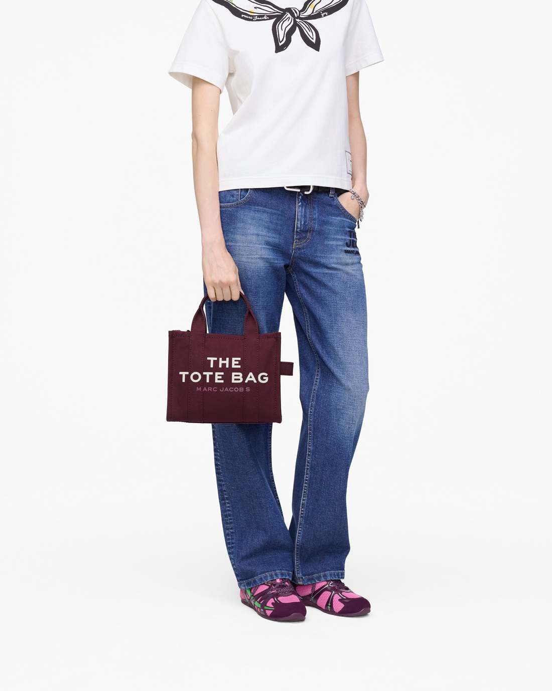 The Canvas Small Tote Bag Dark Plum Marc Jacobs