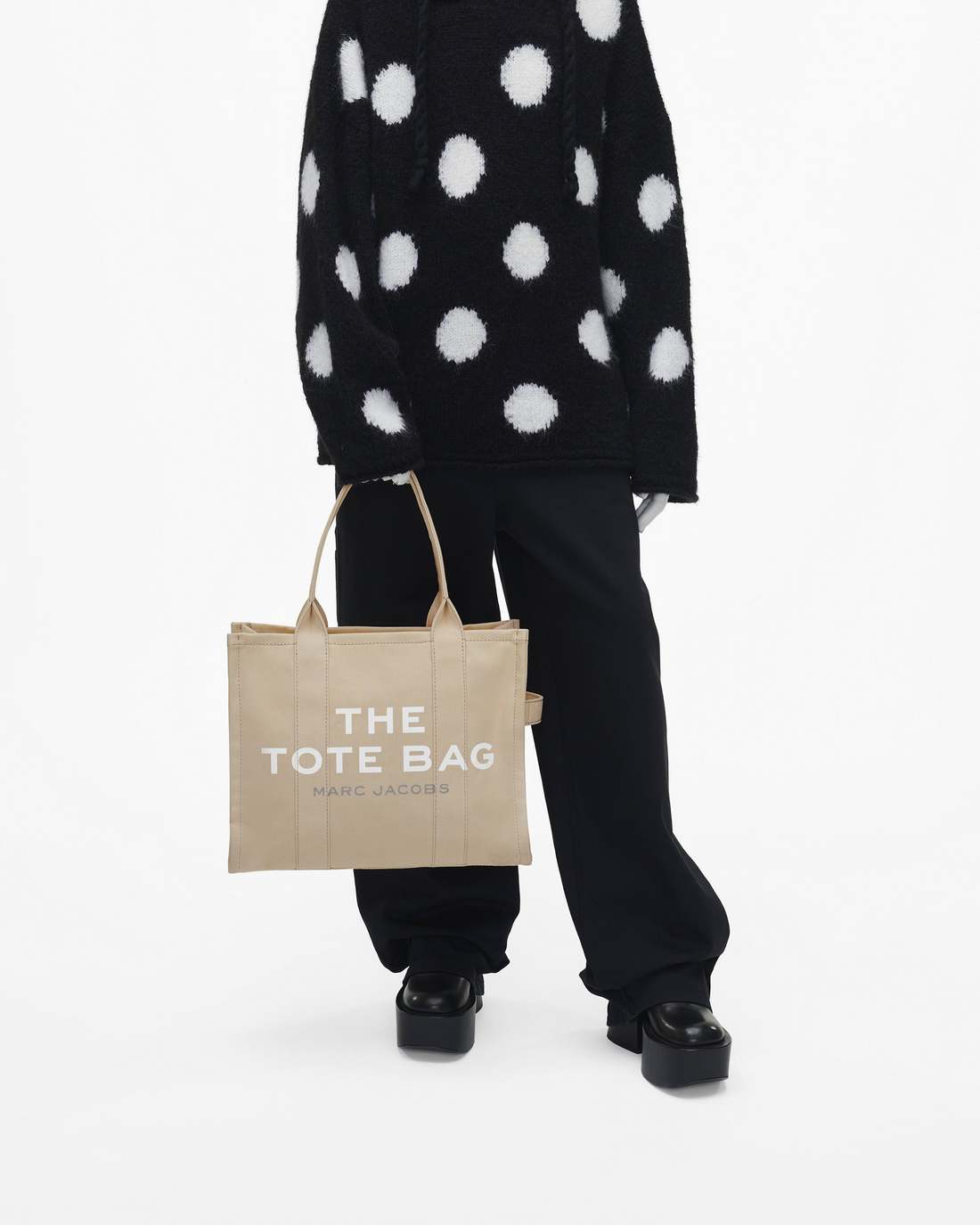 The Canvas Large Tote Bag Beige Marc Jacobs