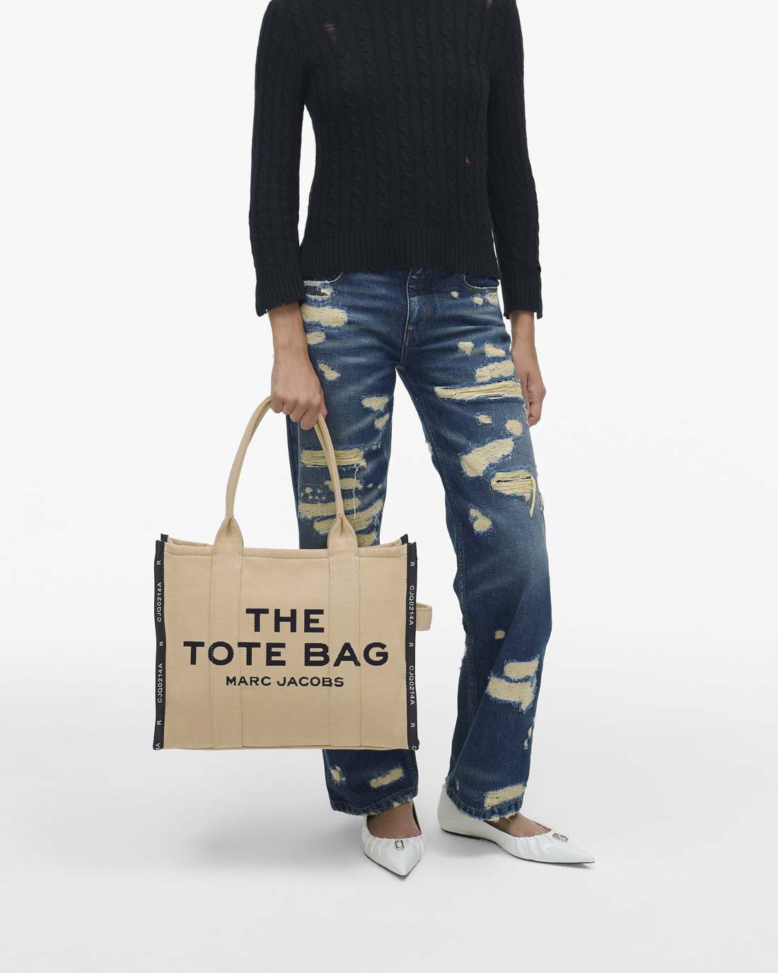 The Jacquard Large Tote Bag Warm Sand Marc Jacobs