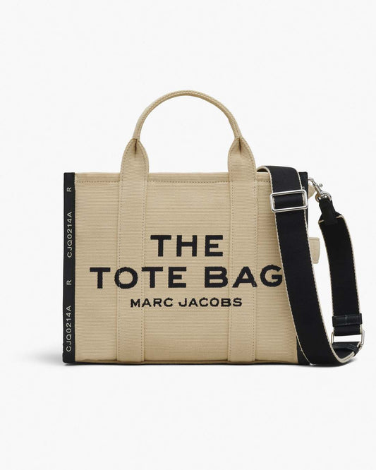 The Jacquard Medium Tote Bag Warm Sand Marc Jacobs