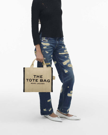 The Jacquard Medium Tote Bag Warm Sand Marc Jacobs