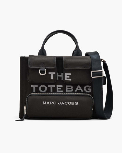 The Cargo Canvas Medium Tote Bag Black Marc Jacobs