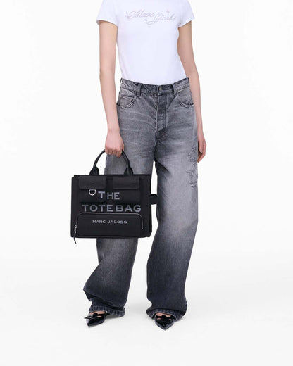The Cargo Canvas Medium Tote Bag Black Marc Jacobs