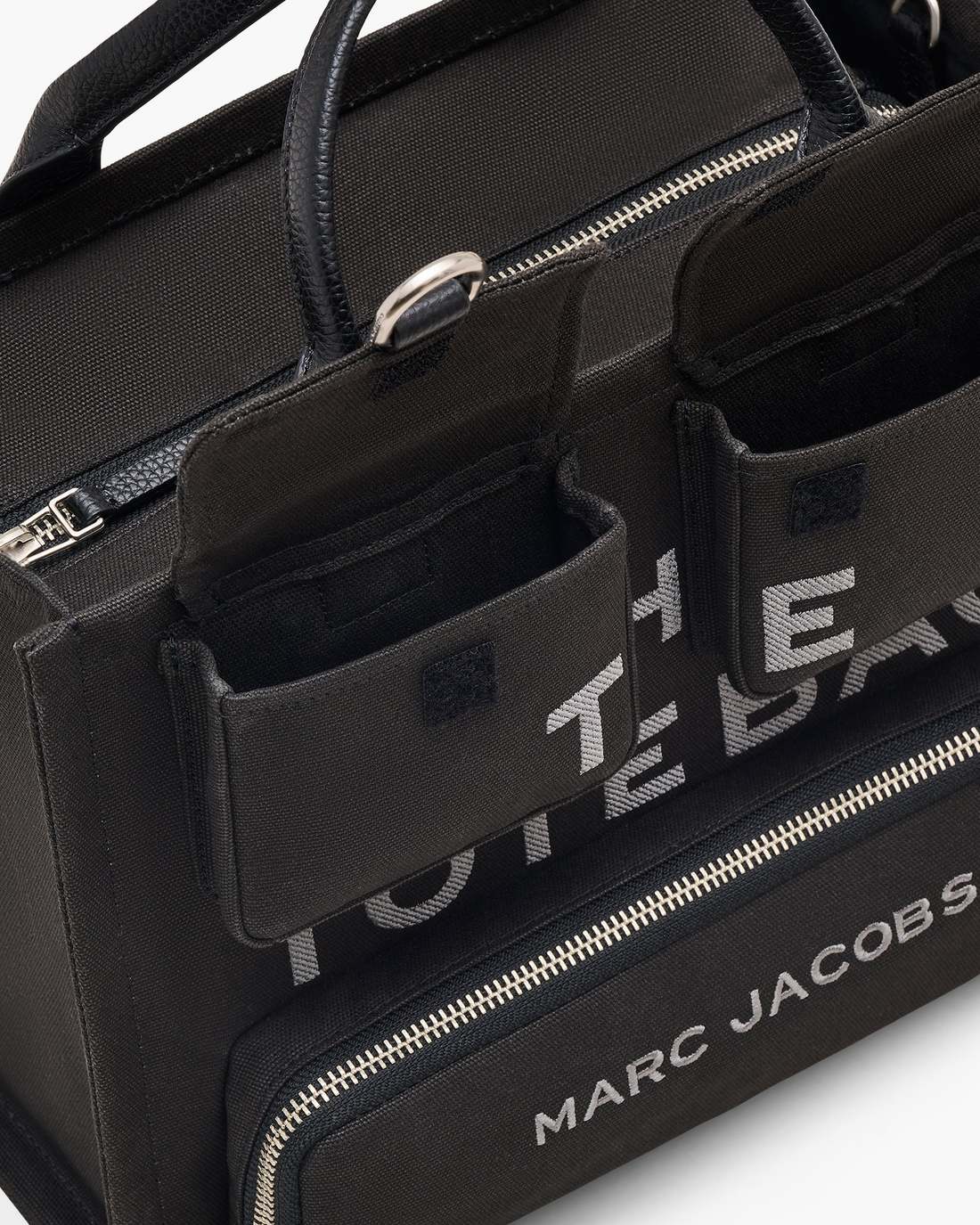 The Cargo Canvas Medium Tote Bag Black Marc Jacobs
