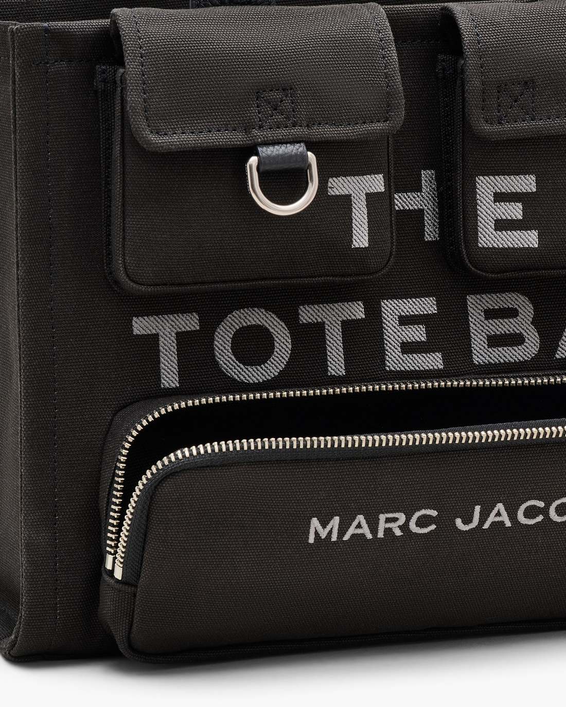 The Cargo Canvas Medium Tote Bag Black Marc Jacobs