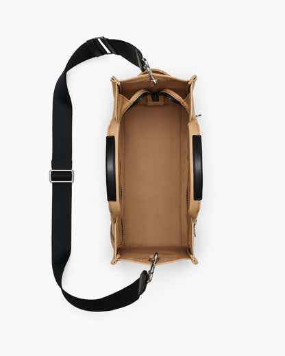 The Trompe L'Oeil Charm Canvas Medium Tote Bag Camel Multi Marc Jacobs