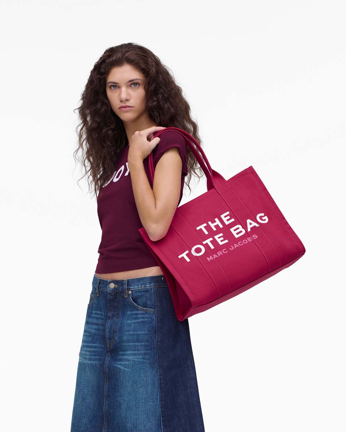The Canvas Large Tote Bag Raspberry Pink Marc Jacobs