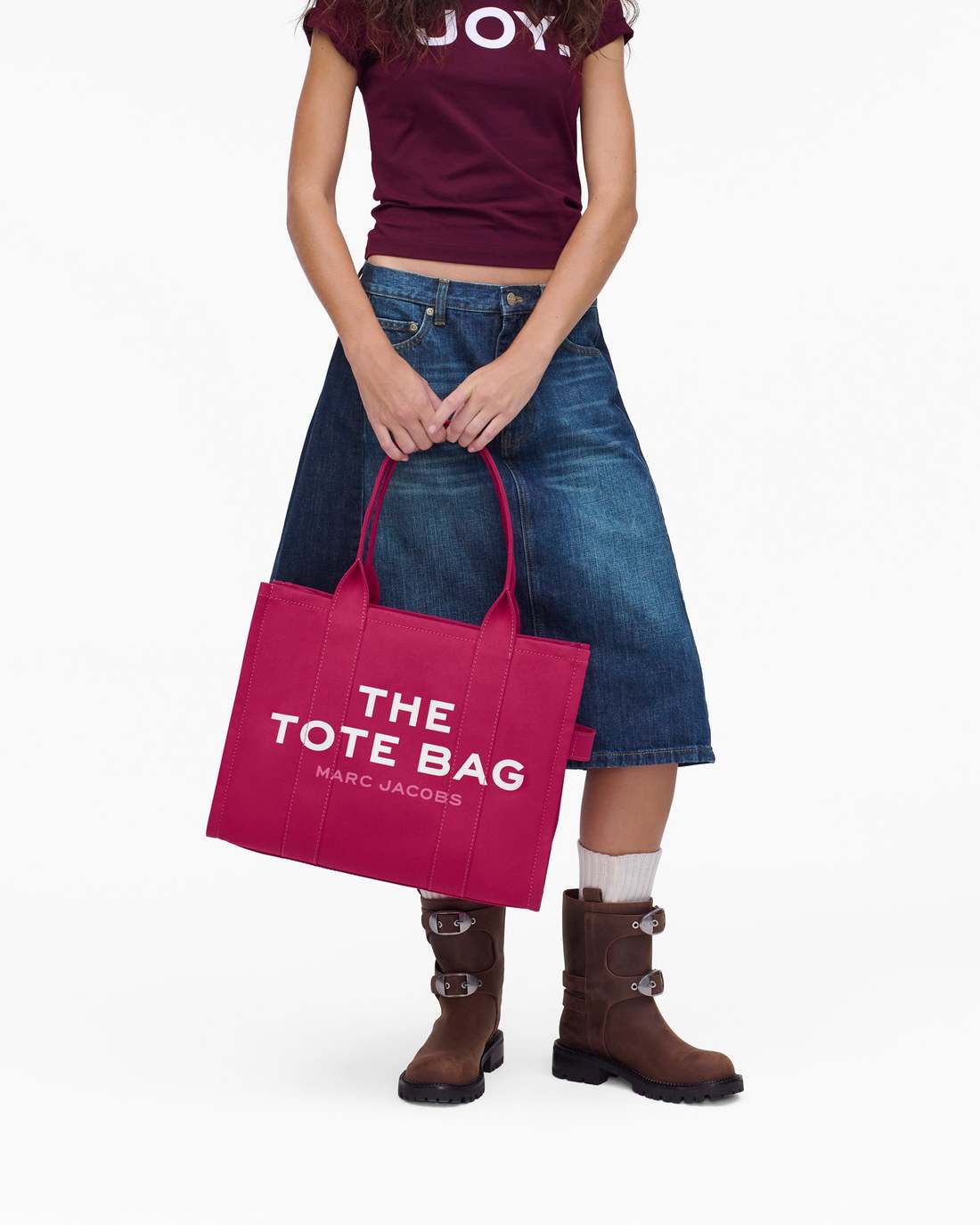 The Canvas Large Tote Bag Raspberry Pink Marc Jacobs