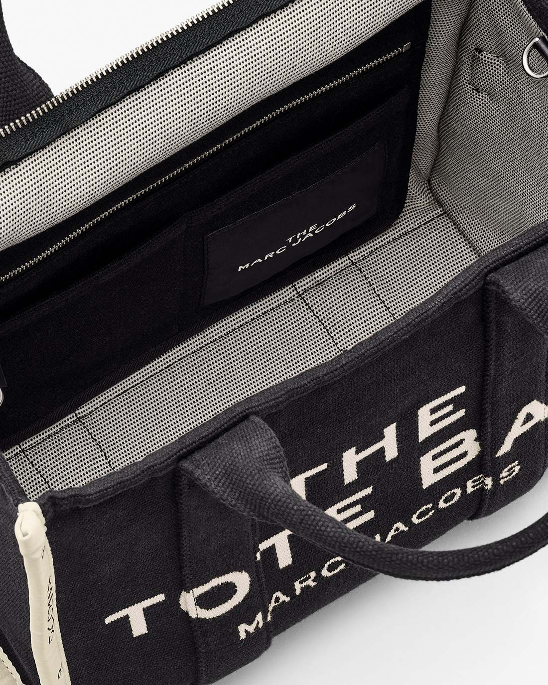 The Jacquard Medium Tote Bag Black Marc Jacobs
