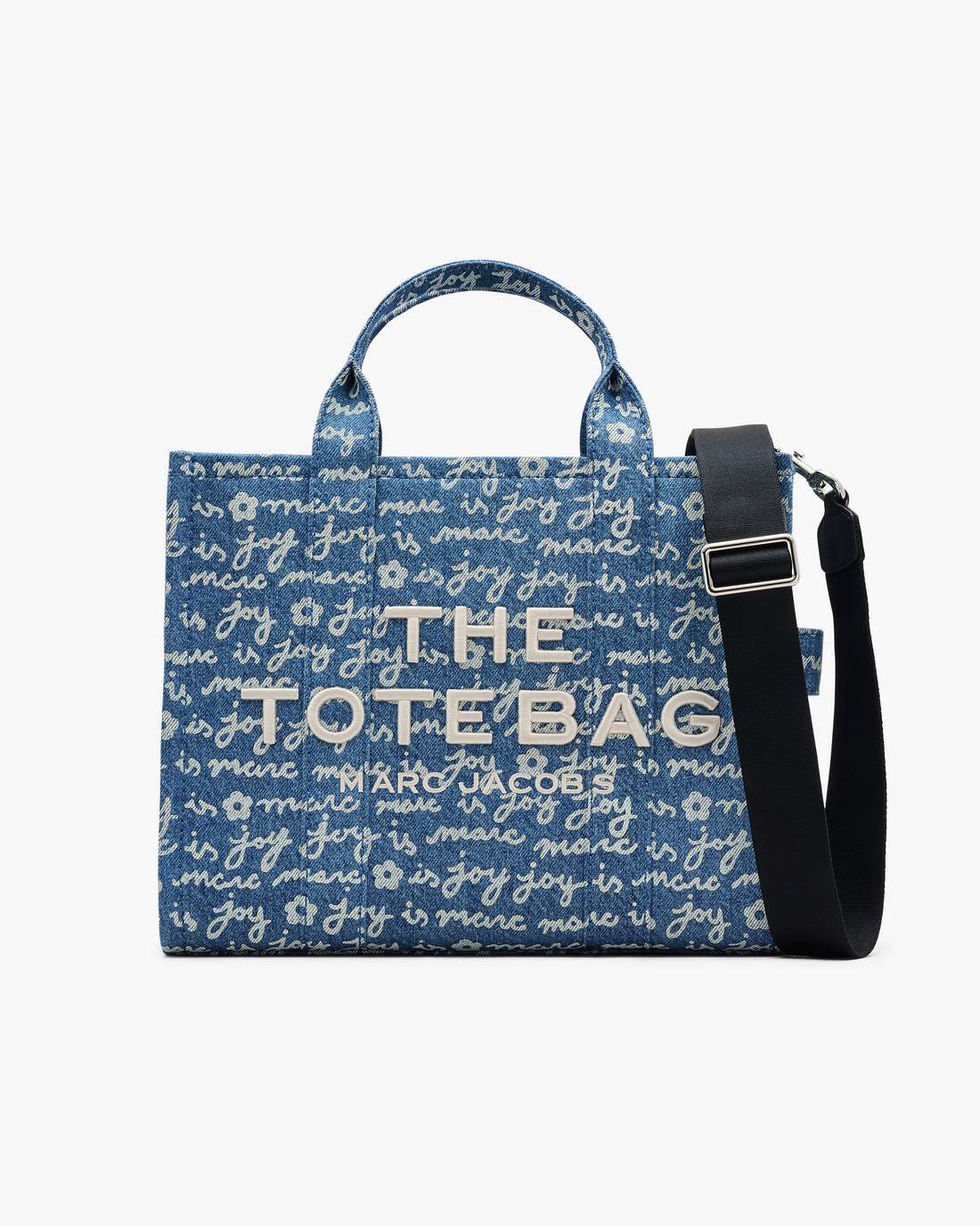 The Joy Denim Medium Tote Bag Indigo Multi Marc Jacobs