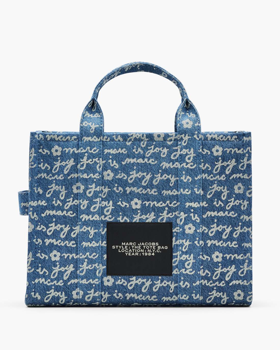 The Joy Denim Medium Tote Bag Indigo Multi Marc Jacobs