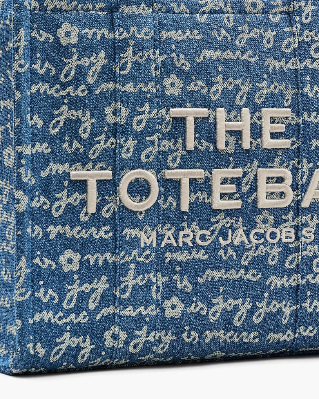 The Joy Denim Medium Tote Bag Indigo Multi Marc Jacobs