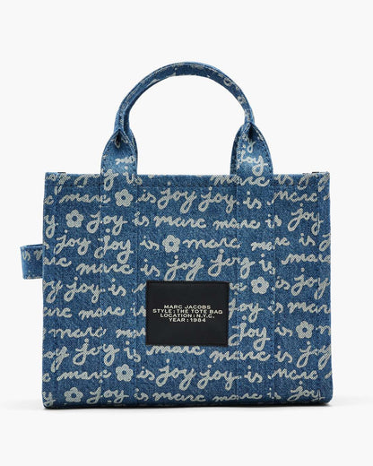 The Joy Denim Small Tote Bag Indigo Multi Marc Jacobs