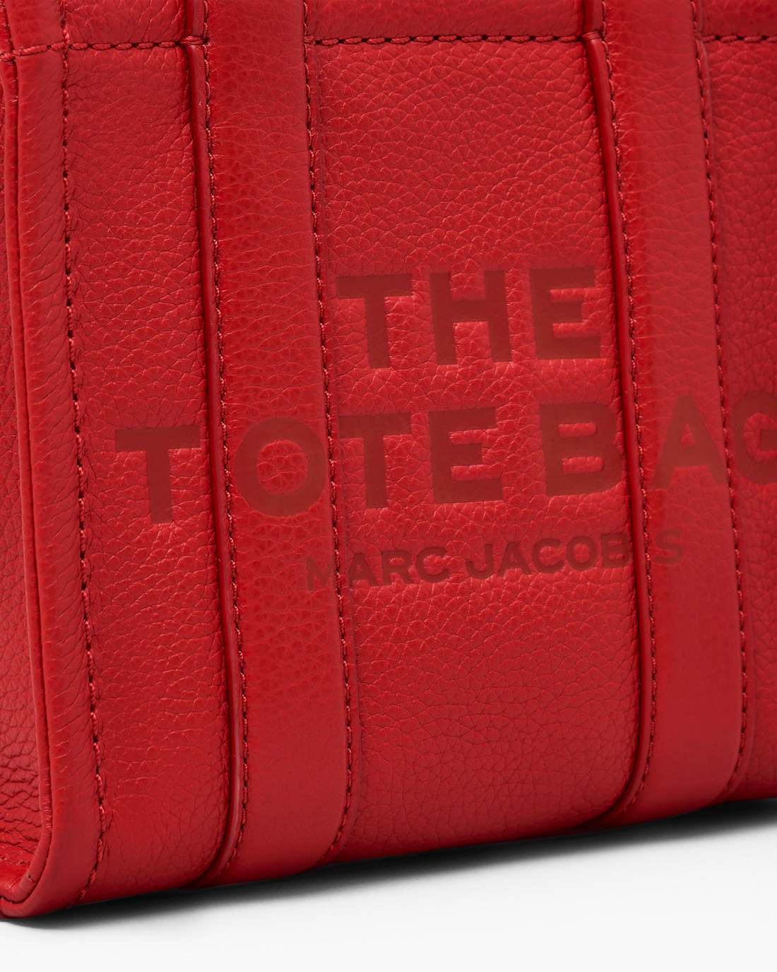 The Leather Crossbody Tote Bag True Red Marc Jacobs