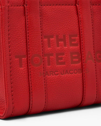The Leather Crossbody Tote Bag True Red Marc Jacobs