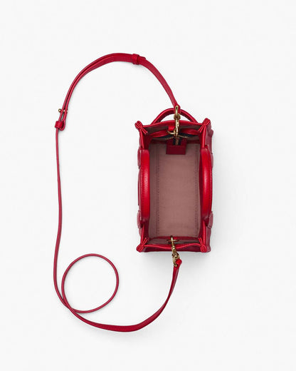 The Leather Crossbody Tote Bag True Red Marc Jacobs