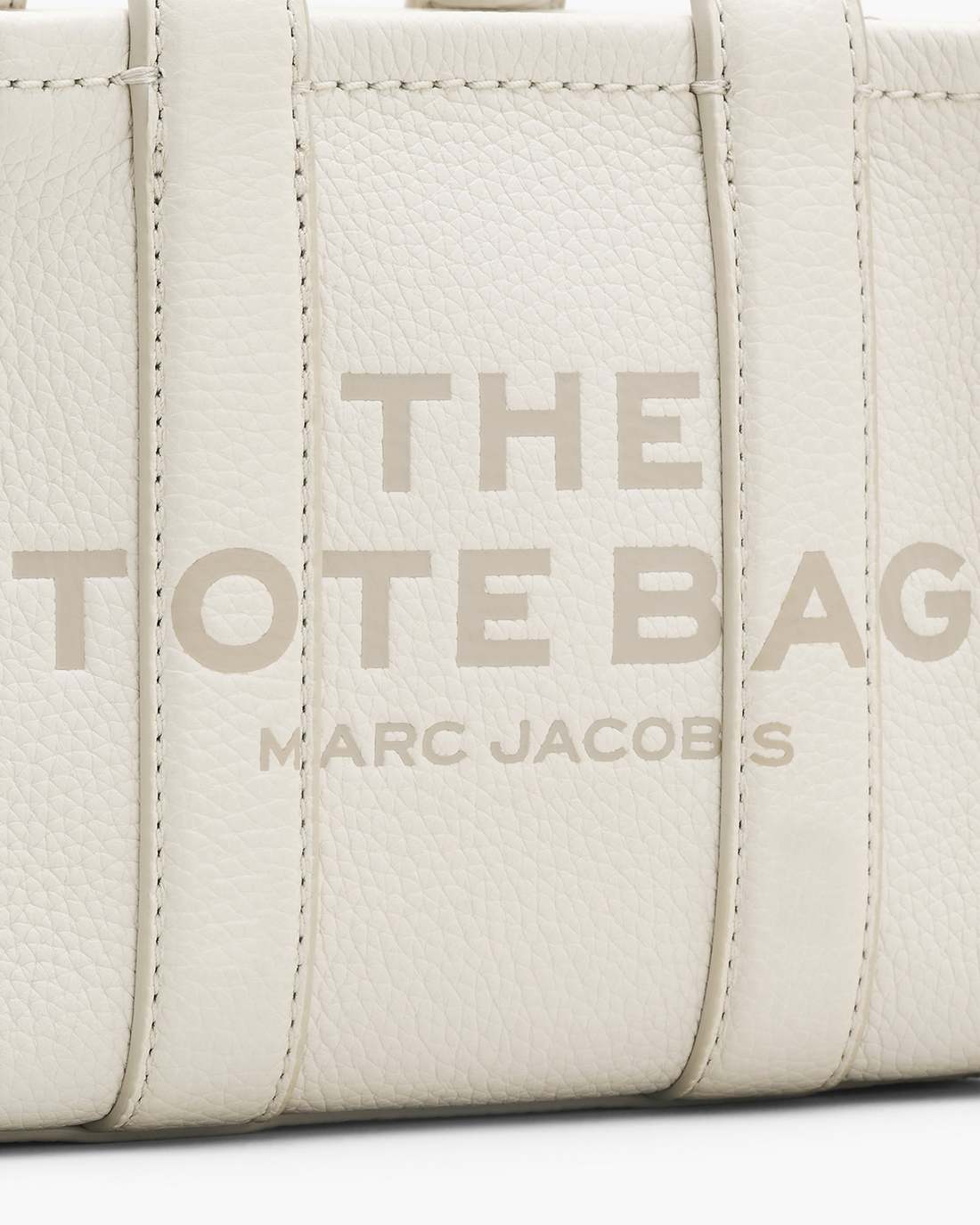 The Leather Crossbody Tote Bag Cotton/Silver Marc Jacobs