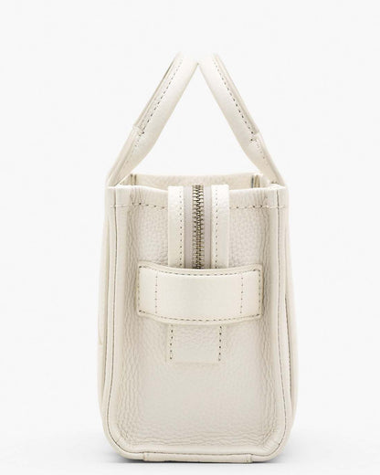 The Leather Crossbody Tote Bag Cotton/Silver Marc Jacobs