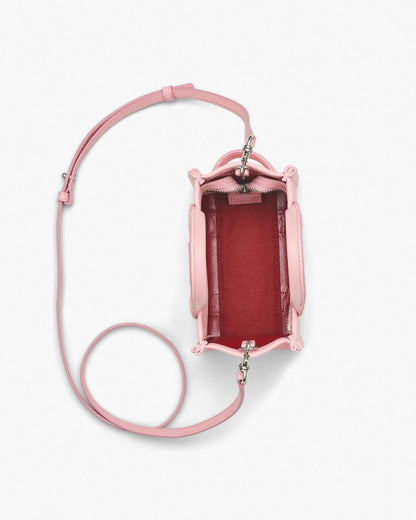 The Leather Crossbody Tote Bag Ribbon Pink Marc Jacobs