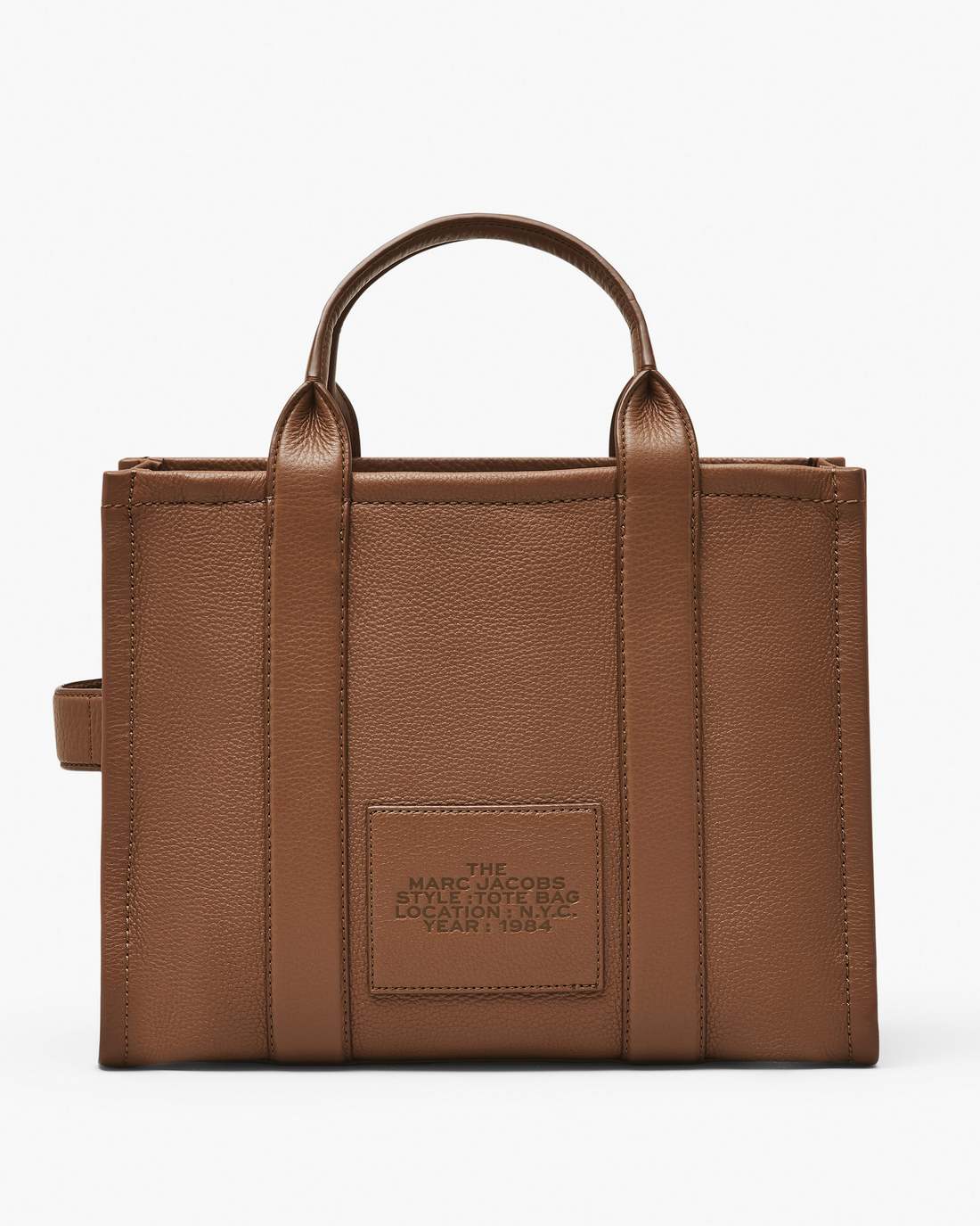 The Leather Medium Tote Bag Argan Oil Marc Jacobs