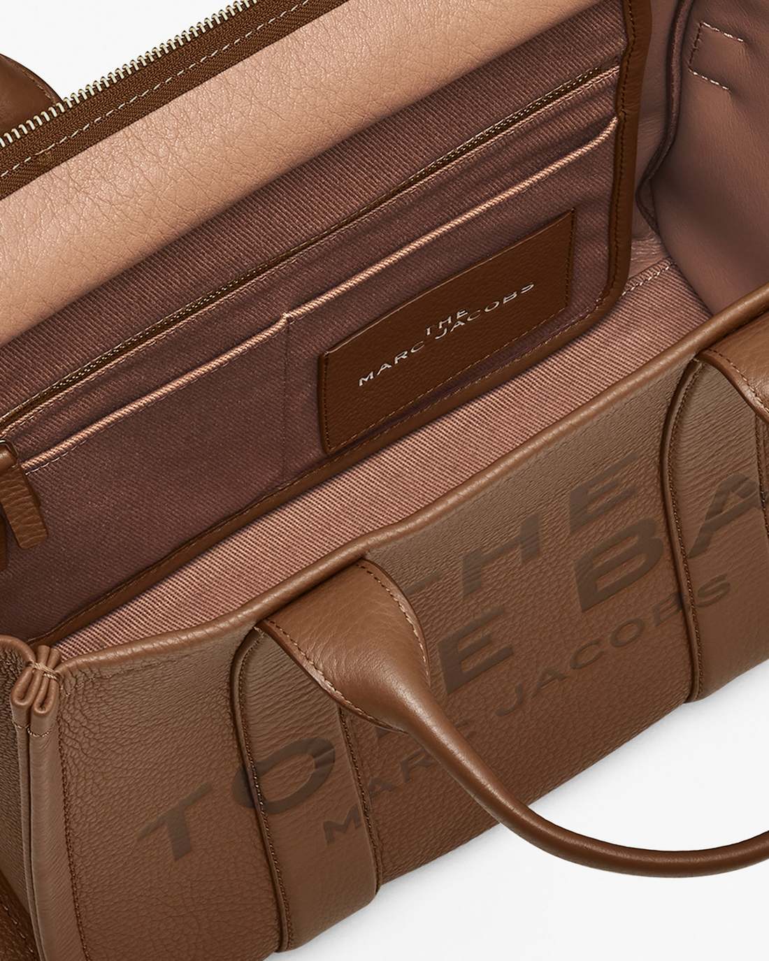 The Leather Medium Tote Bag Argan Oil Marc Jacobs
