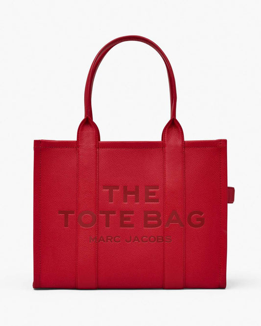 The Leather Large Tote Bag True Red Marc Jacobs