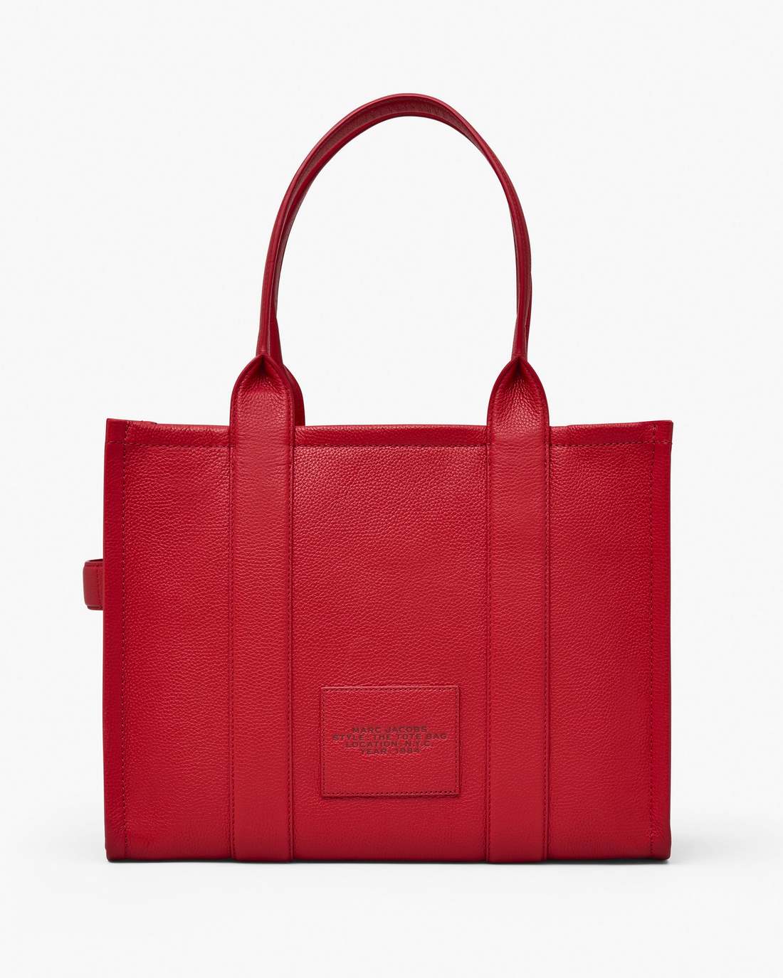 The Leather Large Tote Bag True Red Marc Jacobs