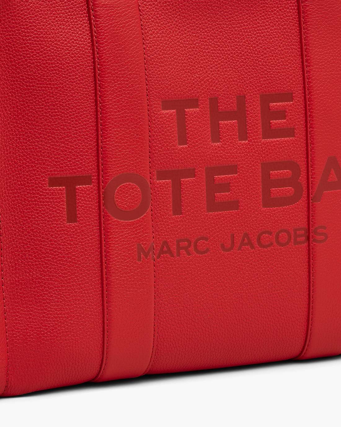 The Leather Large Tote Bag True Red Marc Jacobs
