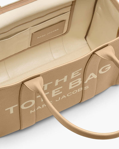 The Leather Large Tote Bag Camel Marc Jacobs