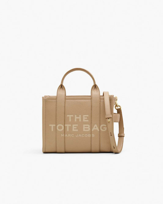The Leather Small Tote Bag Camel Marc Jacobs