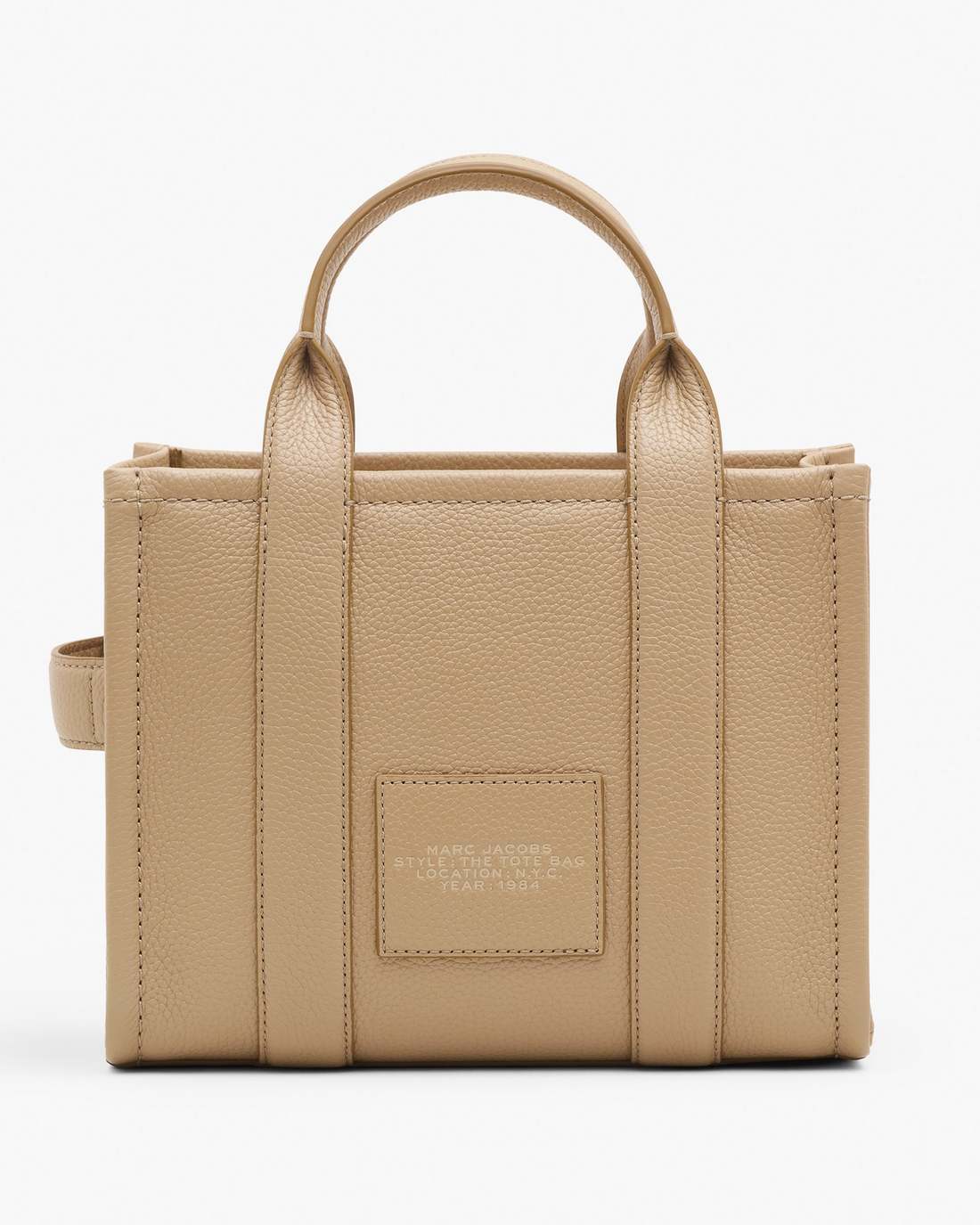 The Leather Small Tote Bag Camel Marc Jacobs