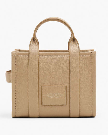 The Leather Small Tote Bag Camel Marc Jacobs