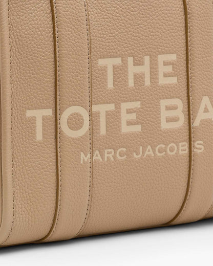 The Leather Small Tote Bag Camel Marc Jacobs