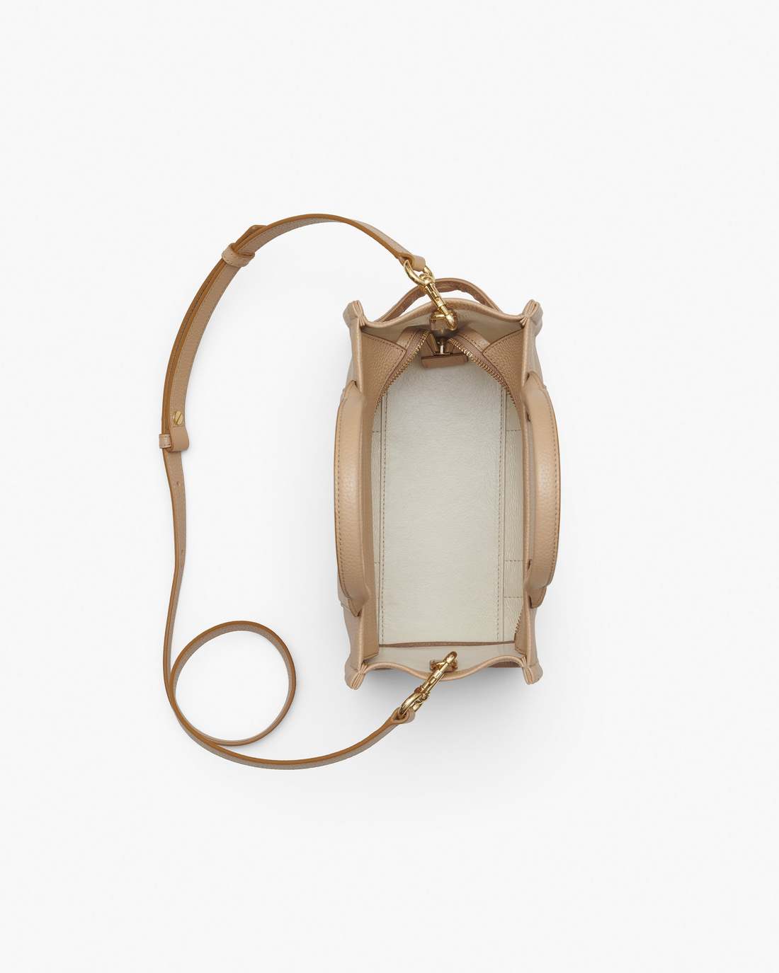 The Leather Small Tote Bag Camel Marc Jacobs