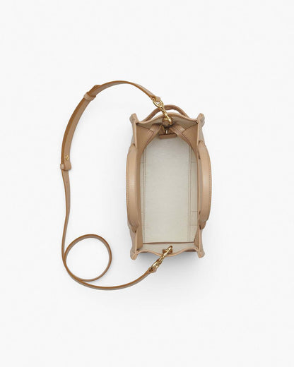 The Leather Small Tote Bag Camel Marc Jacobs