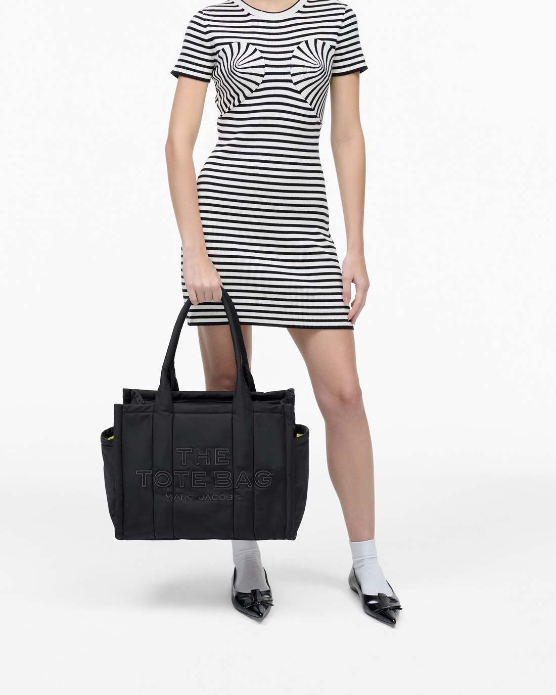 The Puffy Nylon Large Tote Bag Black Marc Jacobs