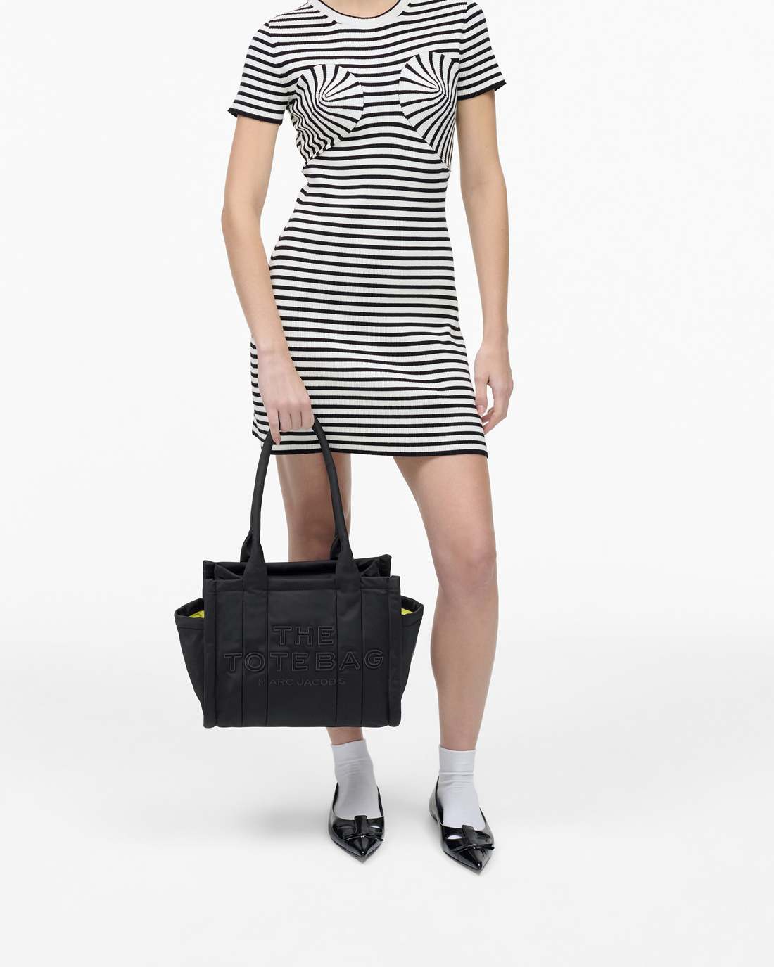 The Puffy Nylon Medium Tote Bag Black Marc Jacobs