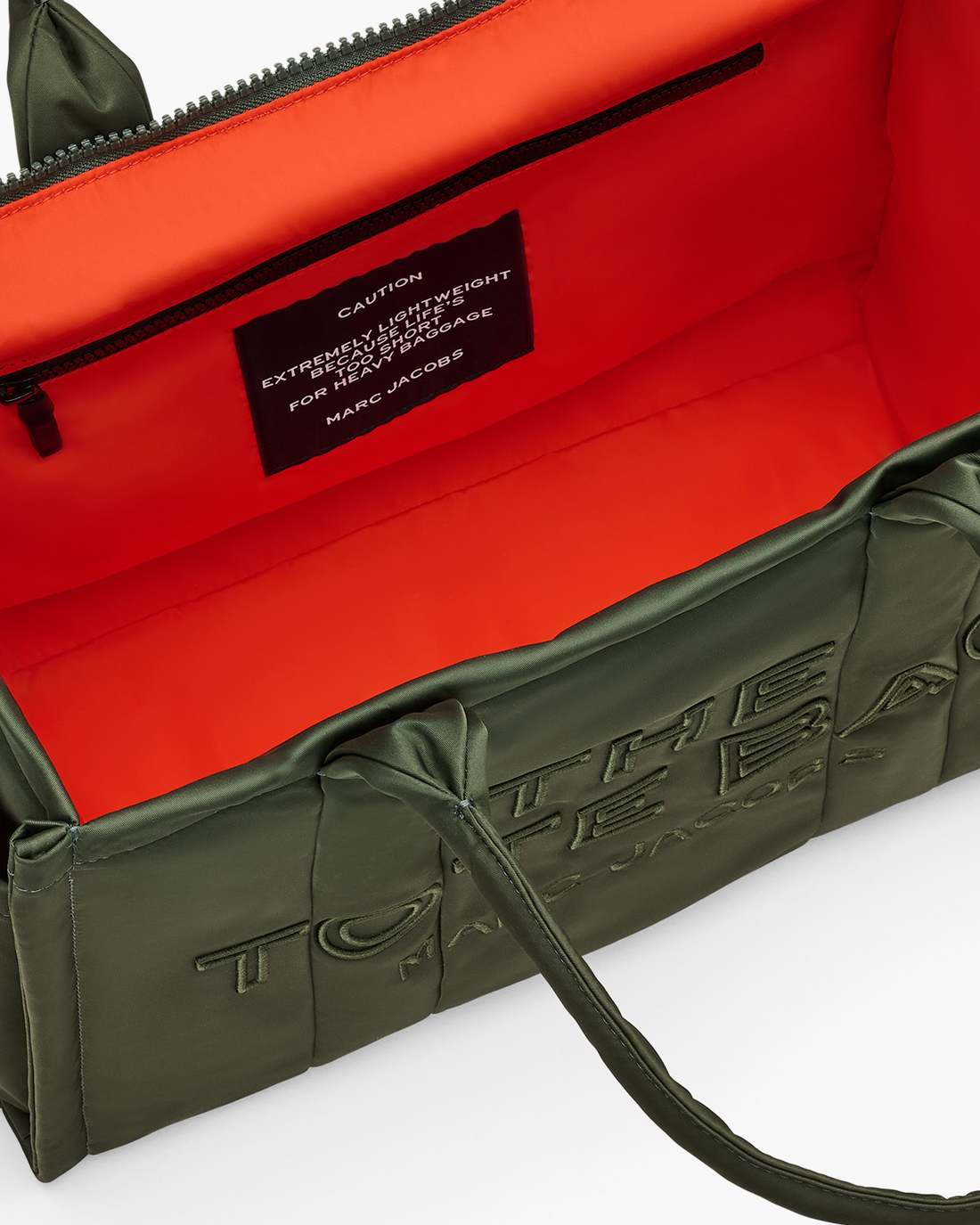 The Puffy Nylon Large Tote Bag Army Green Marc Jacobs