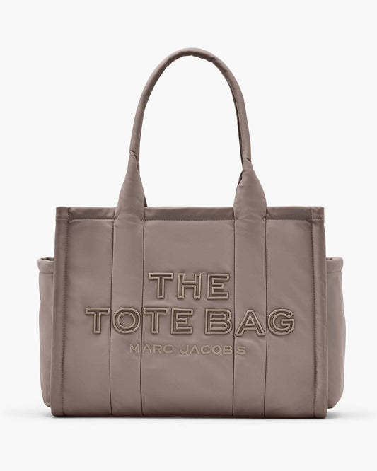 The Puffy Nylon Large Tote Bag Cement Marc Jacobs
