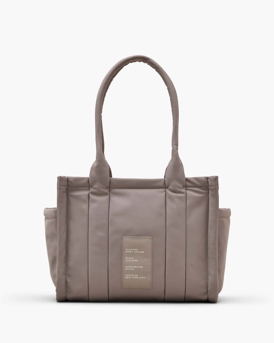 The Puffy Nylon Medium Tote Bag Cement Marc Jacobs